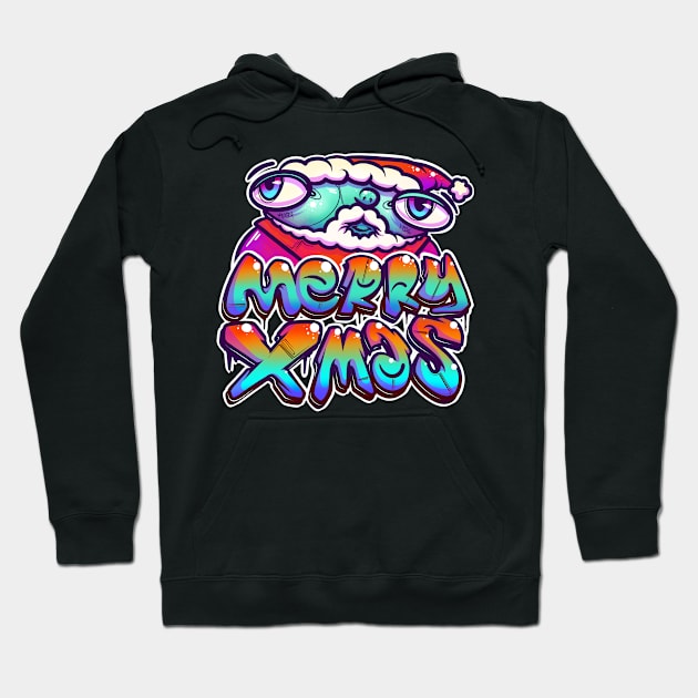 Merry Xmas Graffiti Hoodie by Graffitidesigner